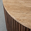 Label51 LABEL51 Salontafel Ribble - Espresso - Travertin - 70 cm - Rond
