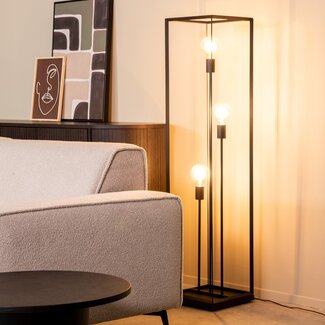 Label51 LABEL51 Vloerlamp Tetto - Zwart - Metaal - Vloerlamp