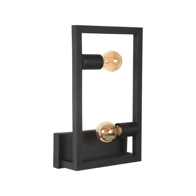 Label51 LABEL51 Wandlamp Quadrato - Zwart - Metaal - Wandlamp