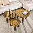 WoonStijl Salontafel M Eclipse goud antiek finish