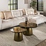 WoonStijl Salontafel set van 2 Eclipse goud antiek finish