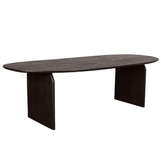 Label51 LABEL51 Eetkamertafel Cooper - Zwart - Mangohout - 210x110 cm