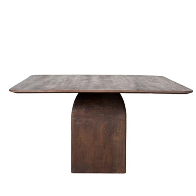 Label51 LABEL51 Eetkamertafel Ingo - Espresso - Mangohout - 130 cm