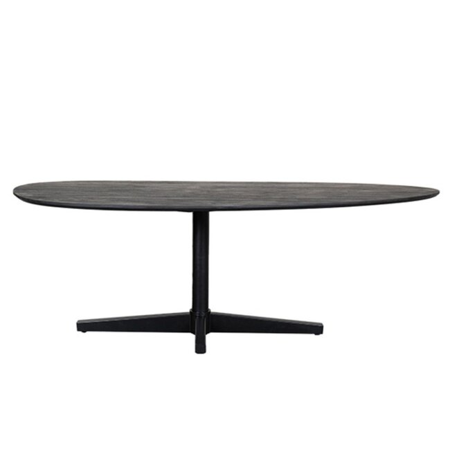 Label51 LABEL51 Eetkamertafel Rosie - Zwart - Mangohout - 180x100 cm