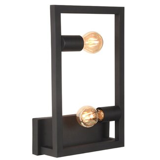 Label51 LABEL51 Wandlamp Quadrato - Zwart - Metaal - Wandlamp