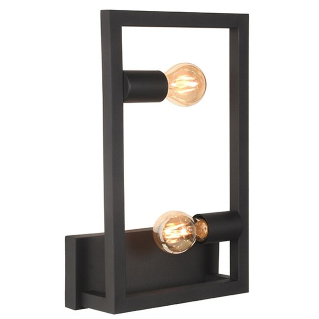 Label51 LABEL51 Wandlamp Quadrato - Zwart - Metaal - Wandlamp