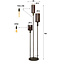 WoonStijl Vloerlamp 3L getrapt Sepiora Sienna Bruin