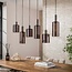 WoonStijl Hanglamp 6L Sepiora Sienna bruin