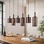 WoonStijl Hanglamp 6L Sepiora Sienna bruin