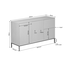 Starfurn Dressoir Madison Natural | 165 cm