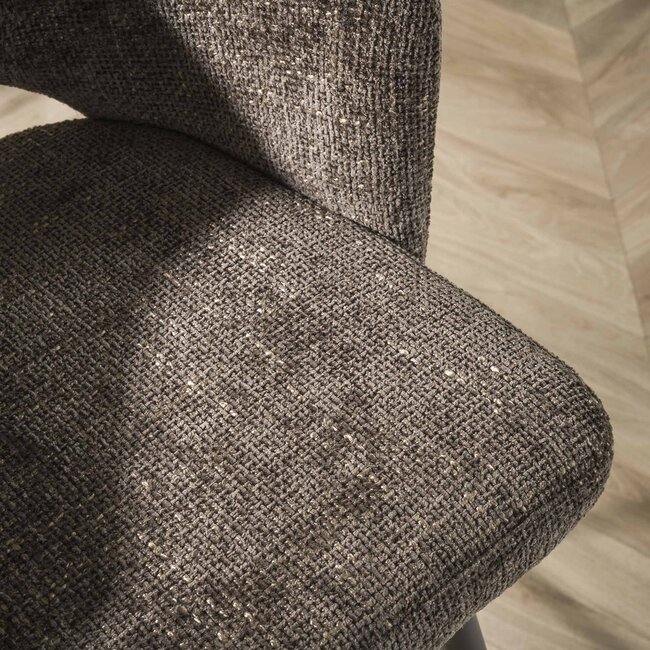 WoonStijl Eetkamerstoel Salon Tissee cargo bruin