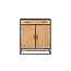 Starfurn Kabinet kast Denver | Mangohout | 100 cm