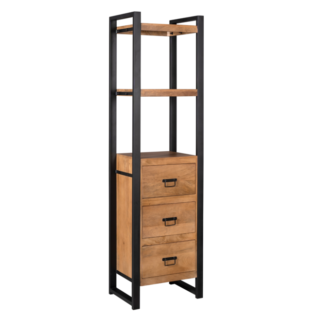 Starfurn Boekenkast Boaz | 55 cm | drie lades