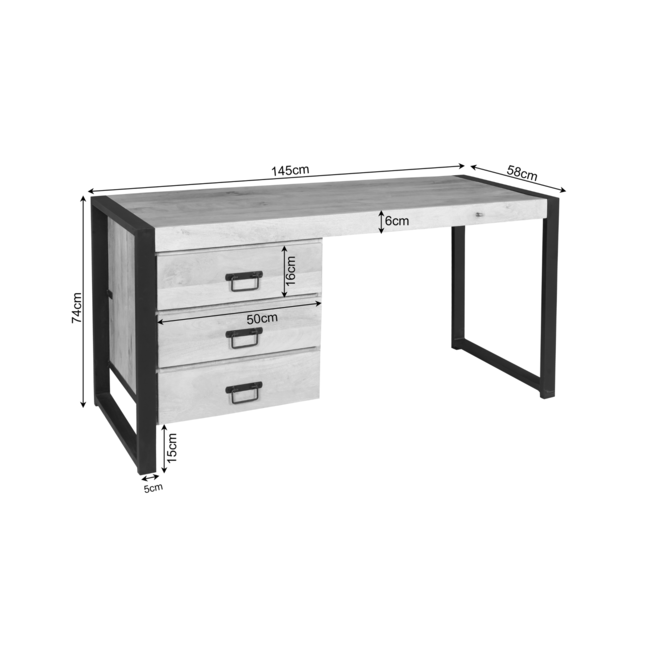 Starfurn Bureau Boaz | Warm bruin mango