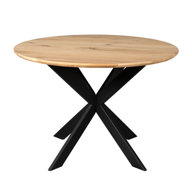 Starfurn Eiken eettafel Ferris | Rond 110 cm | Naturel