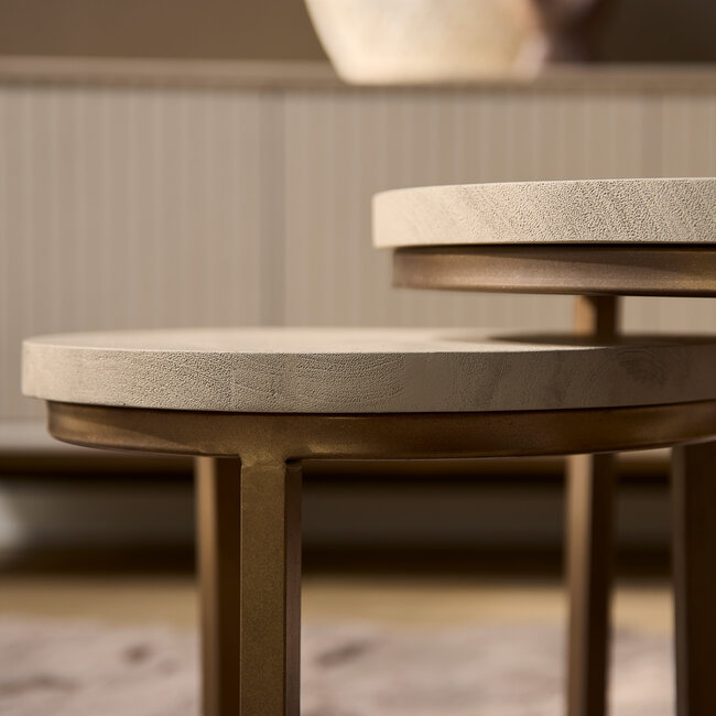 Starfurn Salontafel Madison Sand | 70 cm | set van 3