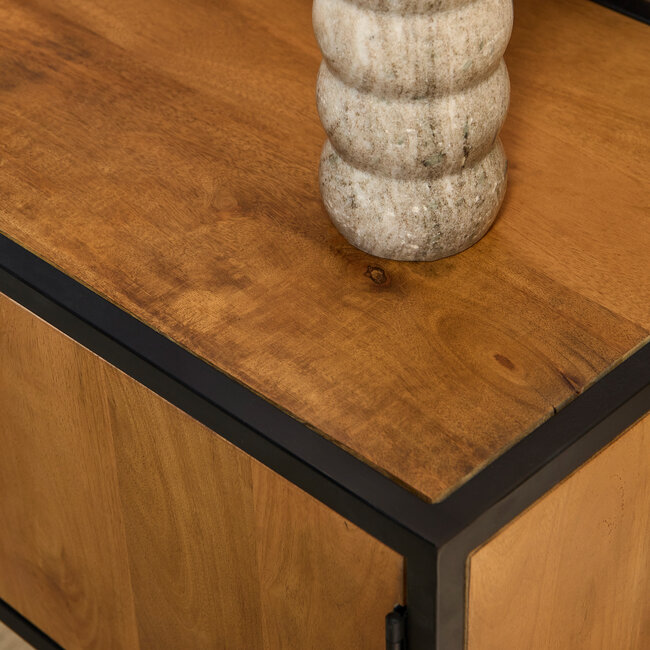 Starfurn Tv meubel Denver | Mangohout en staal | 145 cm