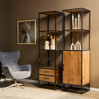 Starfurn Boekenkast Denver | Mangohout | 1 deur