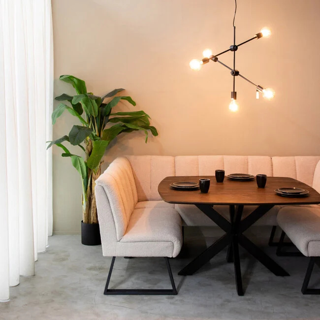 Eetkamerbanken met rugleuning