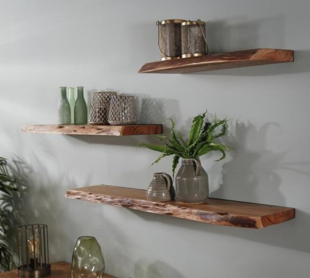 Houten wandplank van Houten Meubel Outlet