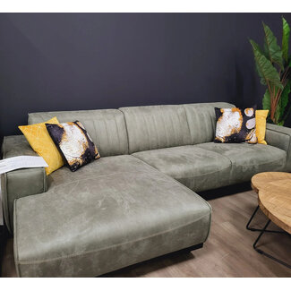 WoonMax Loungebank Puzzle 2,5 zits met chaise longue cabrio leer - Showroommodel