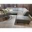 WoonMax Hoekbank Nashville A2  - 3 zits arm rechts - ottomane links - Cuba Thyme - Contrast stiksel  showroommodel