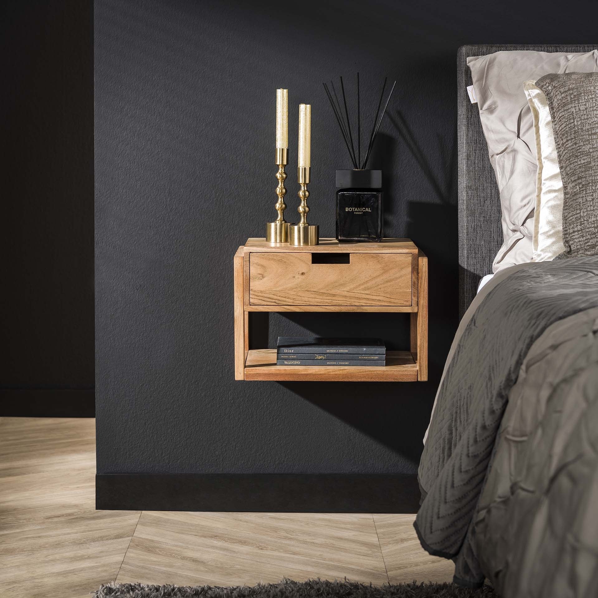 Zwevende Nachtkastjes | Houten & Industriële Wandkastjes
