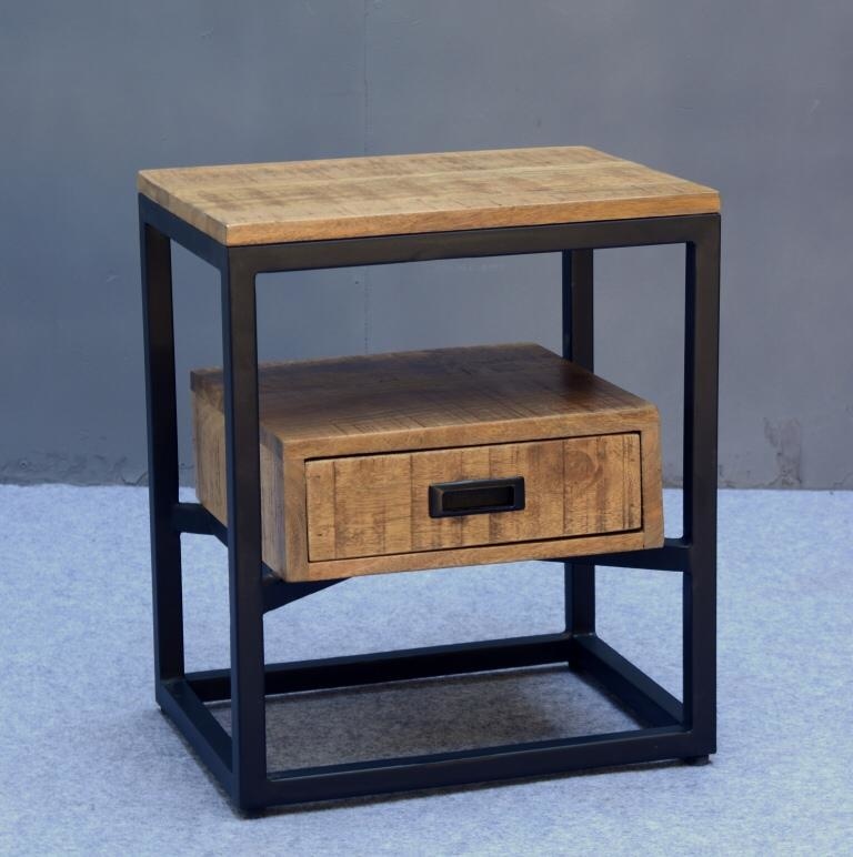 Staande Nachtkastjes van Hout & Metaal | Houten Meubel Outlet