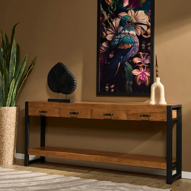 Starfurn Sidetable Boaz | 180 cm I Warm bruin mango