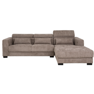 Tower Living Bank Brighton - 3 zits + Chaise Longue Rechts - Taupe 17