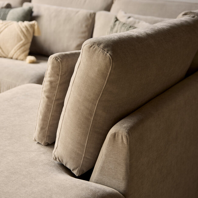 Starfurn MySofa Jesse | 2,5 zits + Ottomane Rechts | Beige