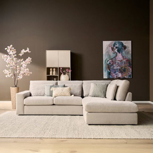 Starfurn MySofa Jesse | 2,5 zits + Ottomane Rechts | Beige