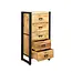 Benoa Ladekast Industrial Mango smal met 5 lades