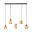 WoonStijl Hanglamp 5L Stripe glas horizontaal