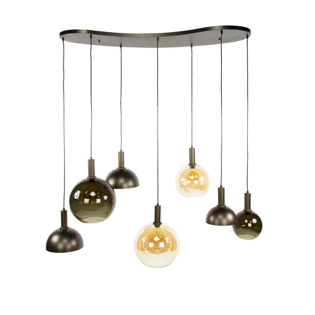 WoonStijl Hanglamp 4+3L Cluster