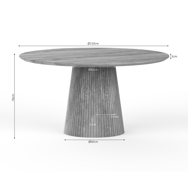 Starfurn Eettafel Solana | 150 cm | Naturel