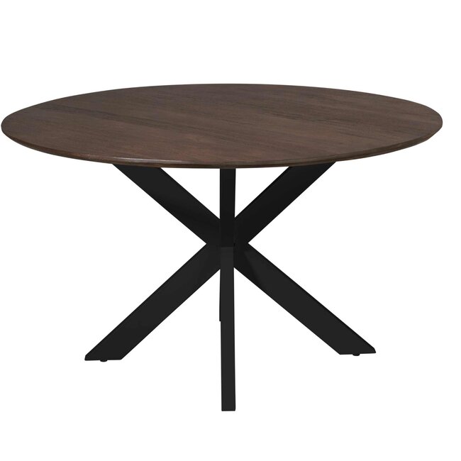 Starfurn Eettafel Madison Brown | 150 cm | Poot Black