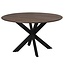 Starfurn Eettafel Madison Brown | 150 cm | Poot Black