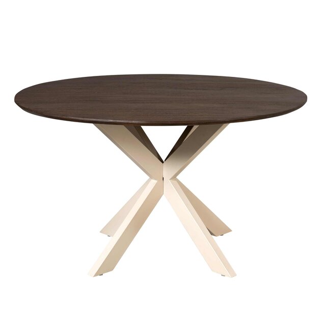 Starfurn Eettafel Madison Brown | 130 cm | Poot Sand