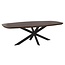 Starfurn Eettafel Madison Brown | 280 cm | Deens Ovaal | Poot Black