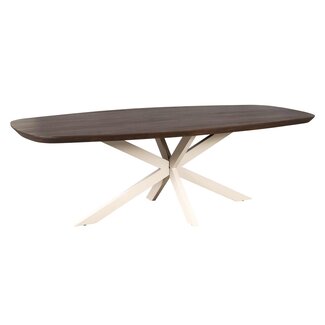Starfurn Eettafel Madison Brown | 280 cm | Deens Ovaal | Poot Sand