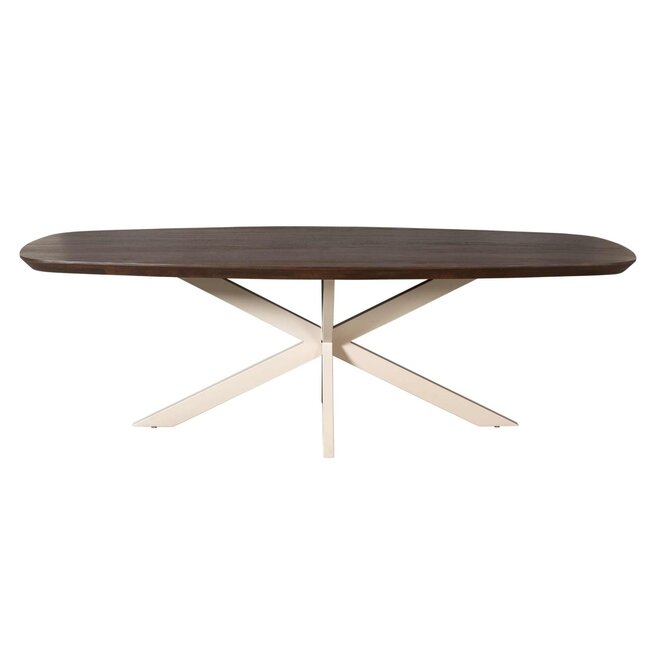 Starfurn Eettafel Madison Brown | 280 cm | Deens Ovaal | Poot Sand