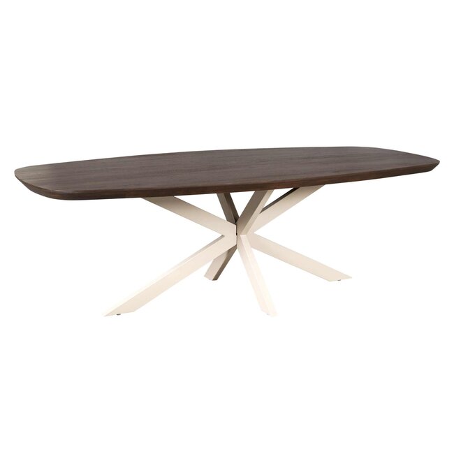 Starfurn Eettafel Madison Brown | 200 cm | Deens Ovaal | Poot Sand