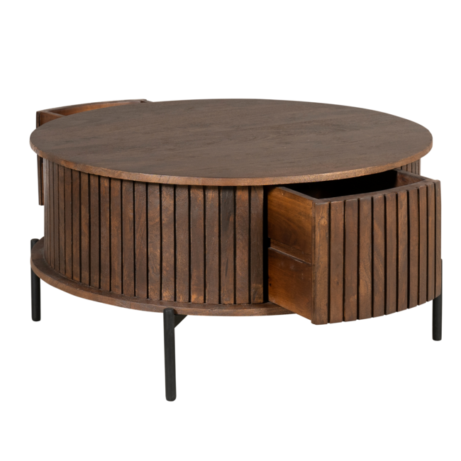 Starfurn Salontafel Madison Brown | 80 cm | Rond