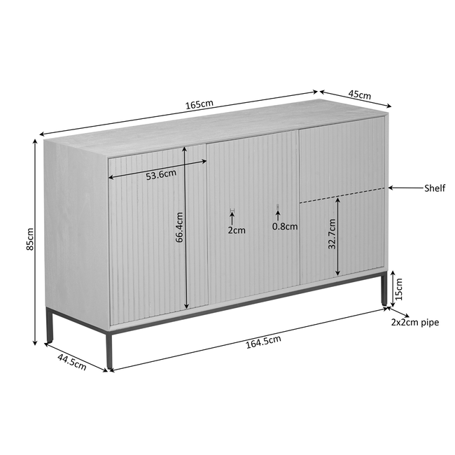 Starfurn Dressoir Madison Brown | 165 cm