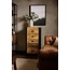 Benoa Ladekast Industrial Mango smal met 5 lades