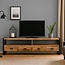 Benoa TV meubel Industrial Mango met 4 lades - 220 cm