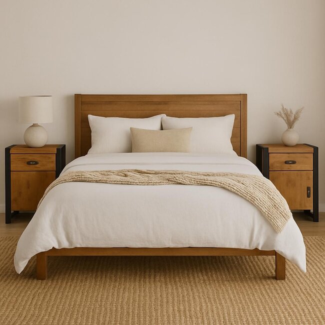 Benoa Nachtkastje Industrial mango - Rechts