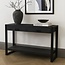 Benoa Sidetable zwart mango met 2 lades en onderblad