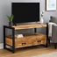 Benoa TV meubel Industrial Mango met 2 lades -100 cm